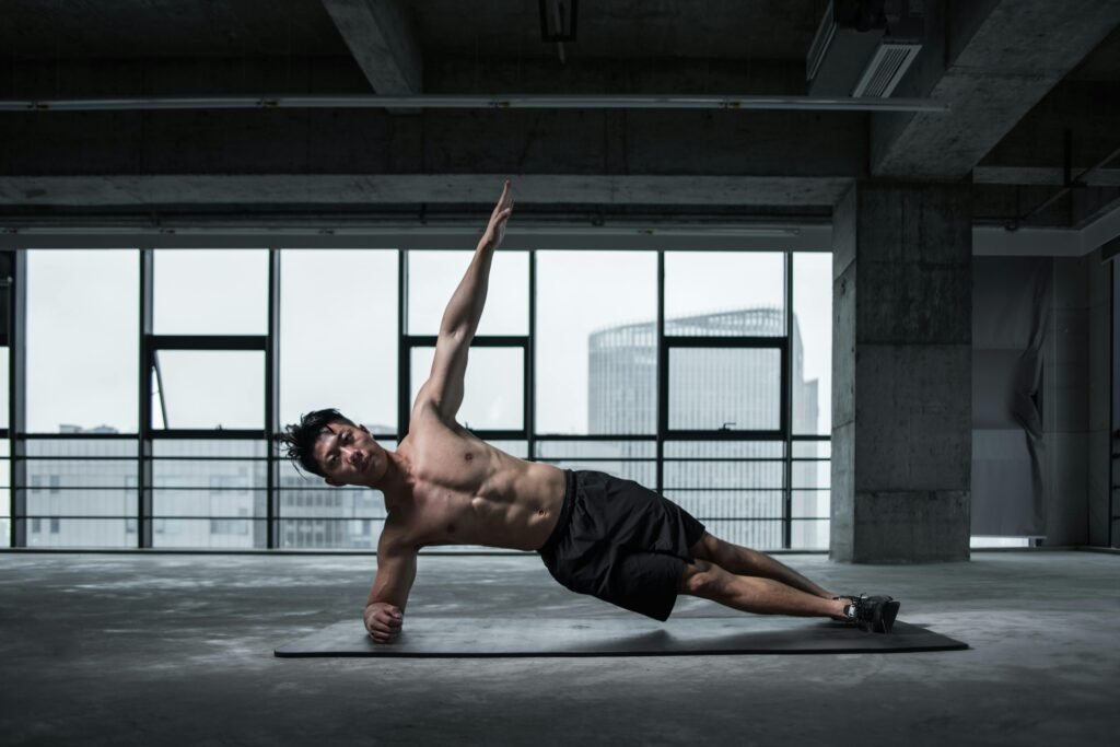 Man doing cardio