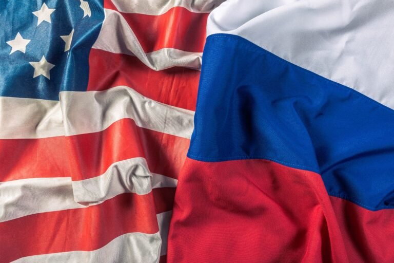 American and Russian Flags